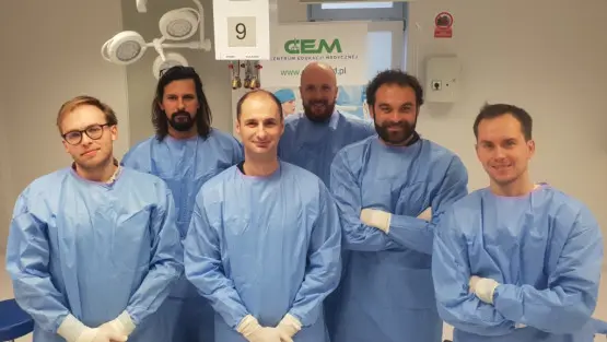 Ortopedzi z CMC na szkoleniu praktycznym z artroskopii barku