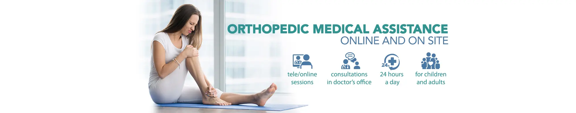 Orthopedic medical assistance online and on site