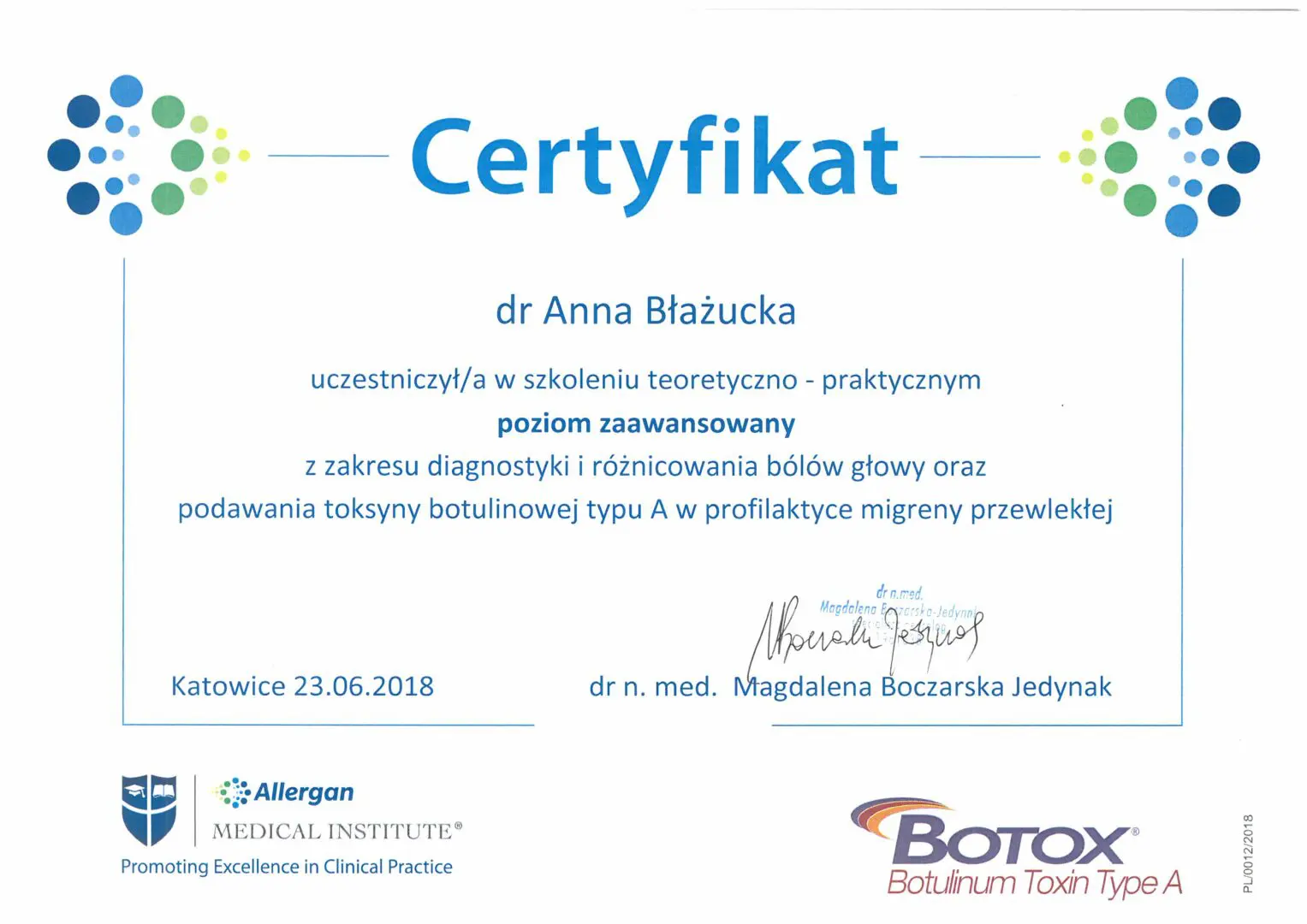 Dr n. med. Anna Błażucka