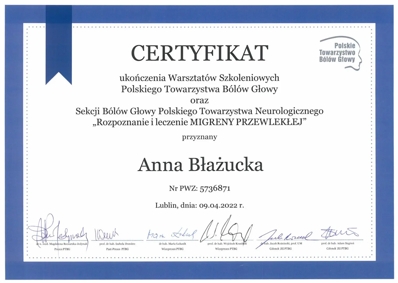 Dr n. med. Anna Błażucka