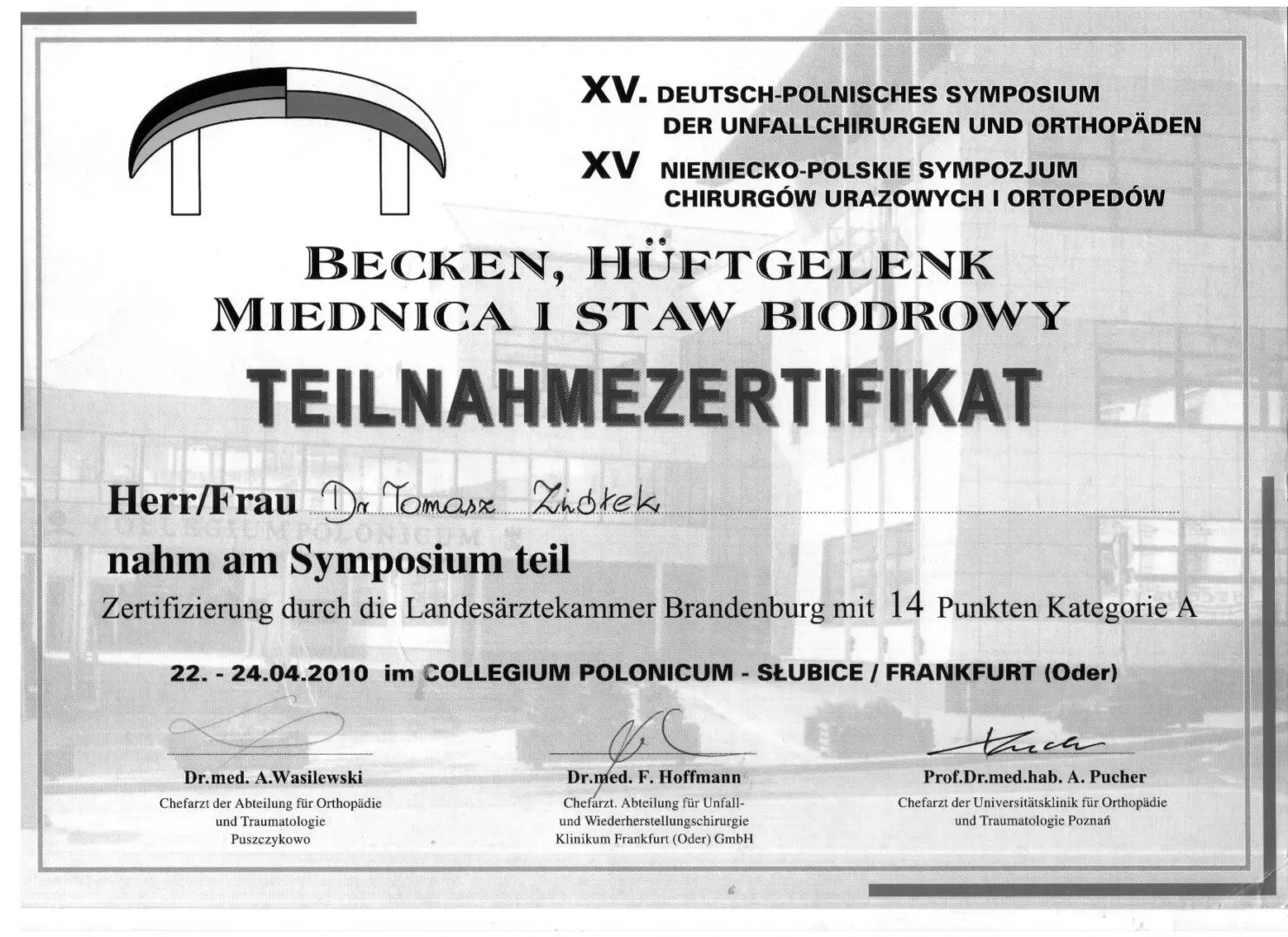 lek. Tomasz Ziółek