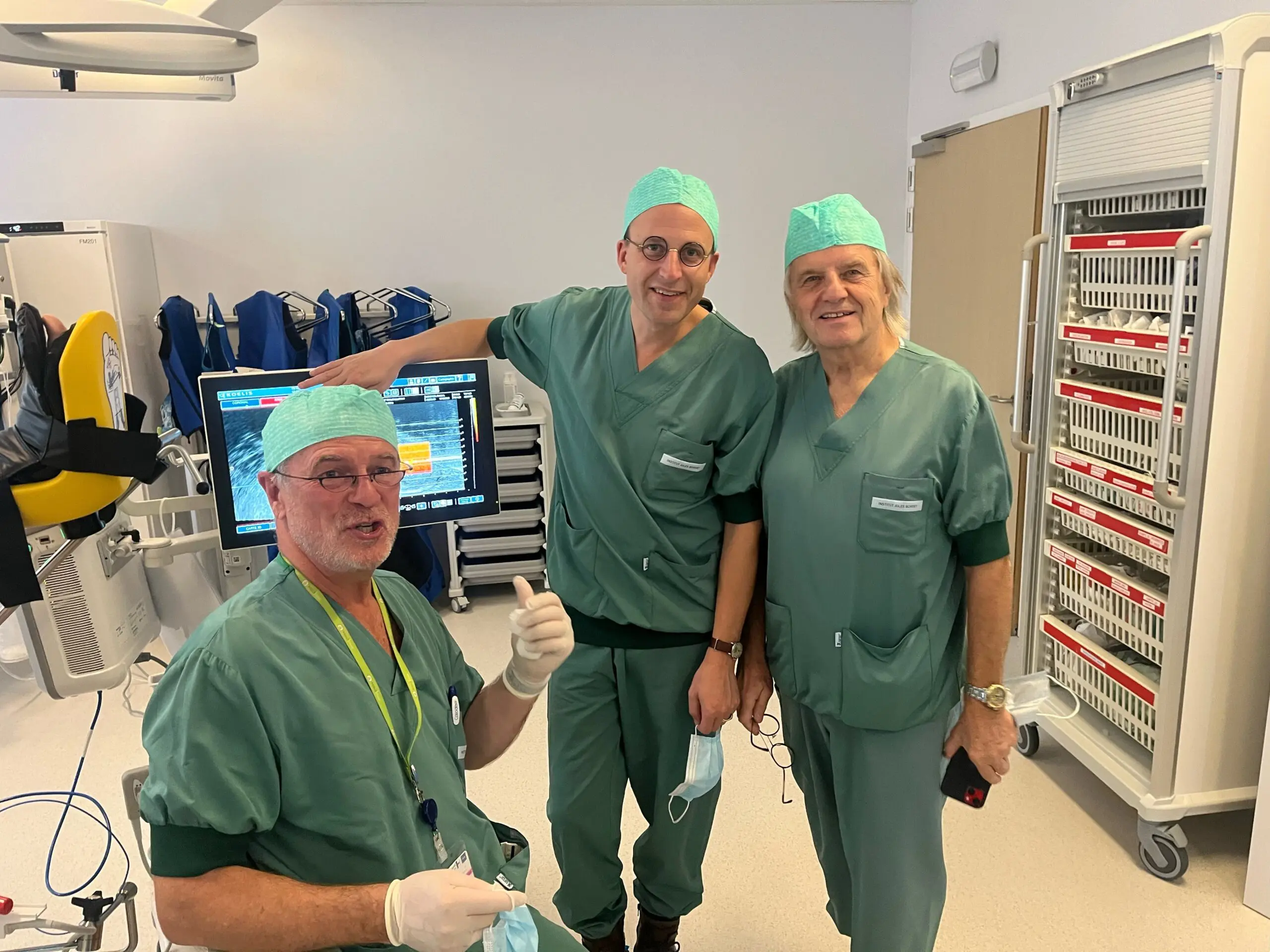 Szkolenie TMA w Institut Jules Bordet
prof. Alexandre Peltier, dr Stefan W.Czarniecki i dr n. med...