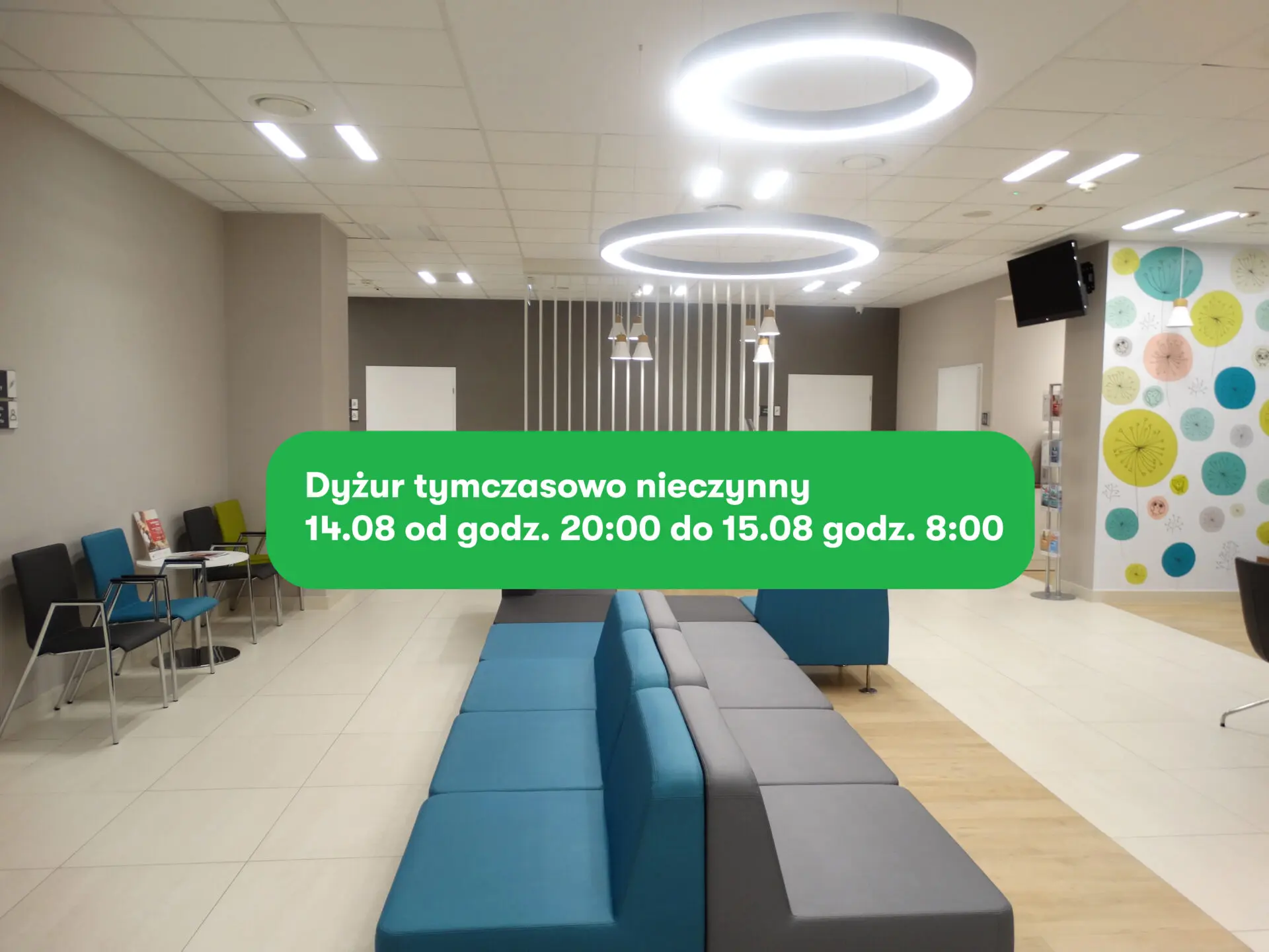 Szpital tymaczasowo nieczynny