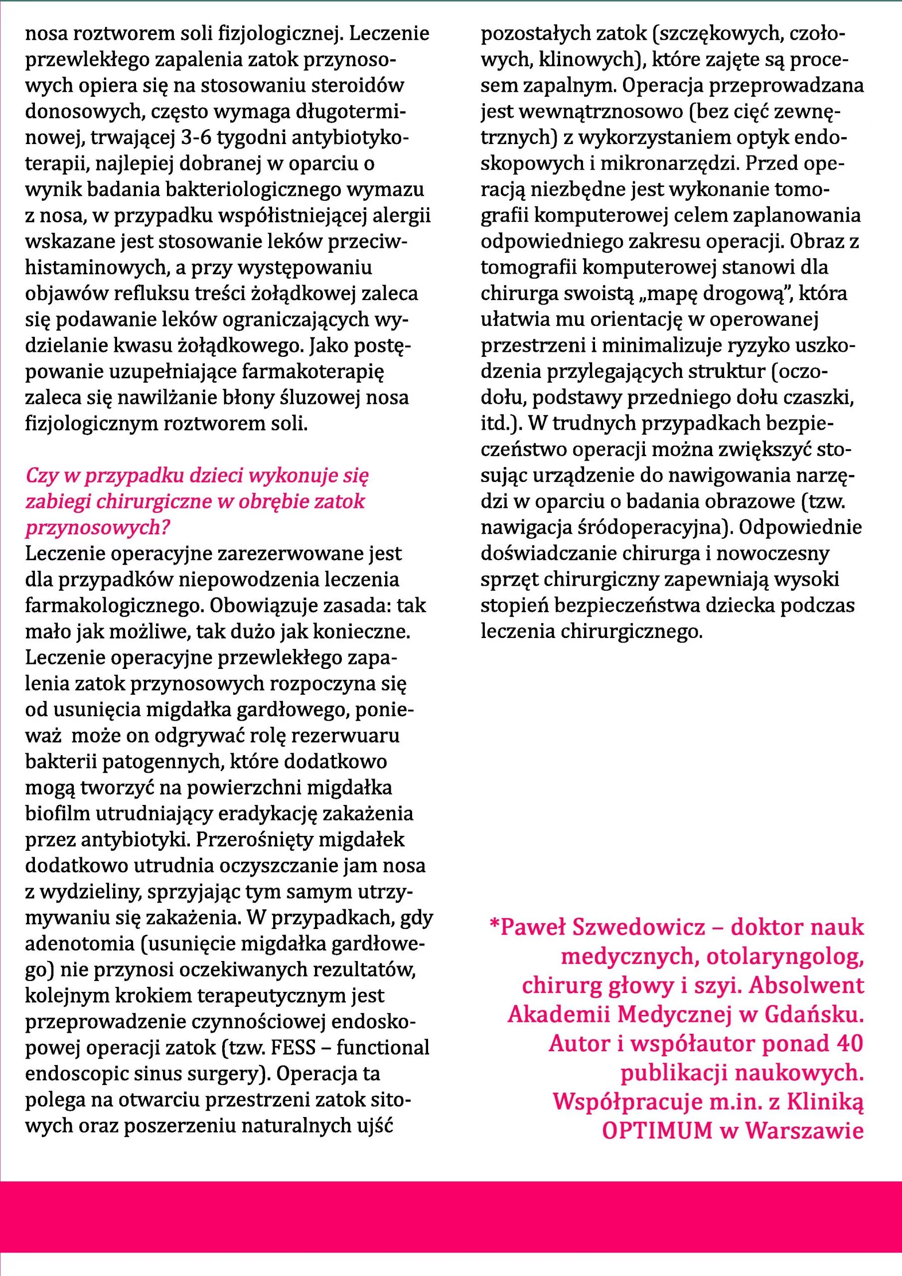 Zapalenie zatok u dzieci: przyczyny, objawy, leczenie