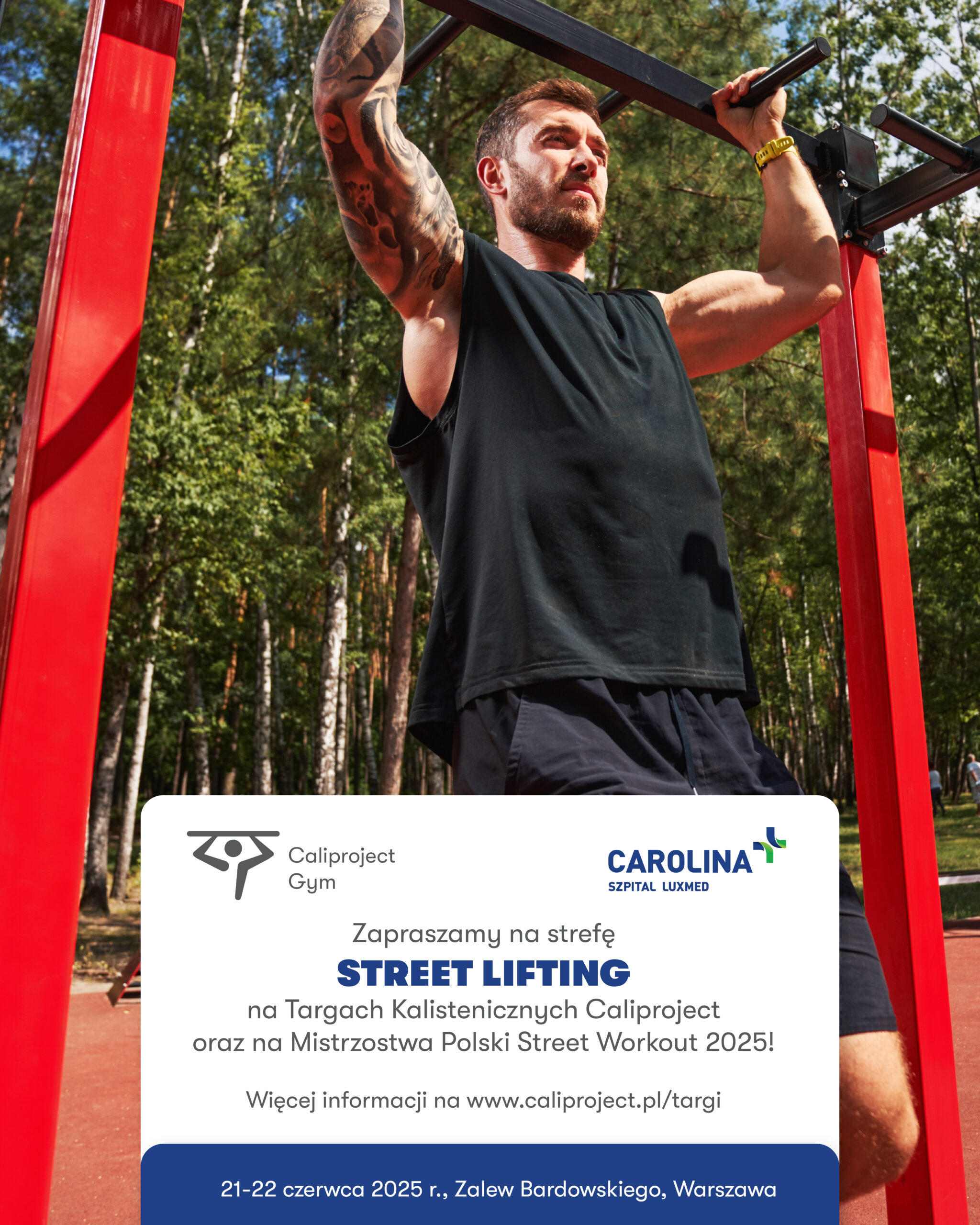 LUX MED Szpital Carolina partnerem Targów Kalistenicznych & Mistrzostw Polski Street Workout 2025!